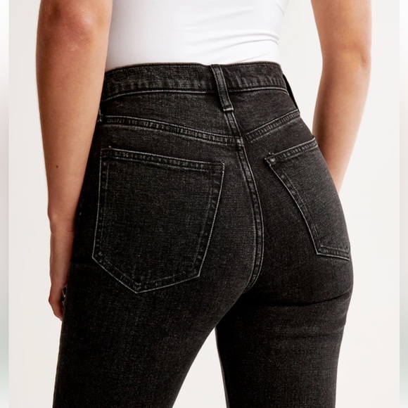 Abercrombie Ankle Straight ultra high rise jeans sz 27/L - Picture 7 of 11